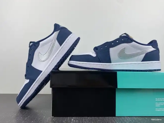 Cheap TBK Midnight SB CJ7891-400 Jordan 1 Low Navy 0406